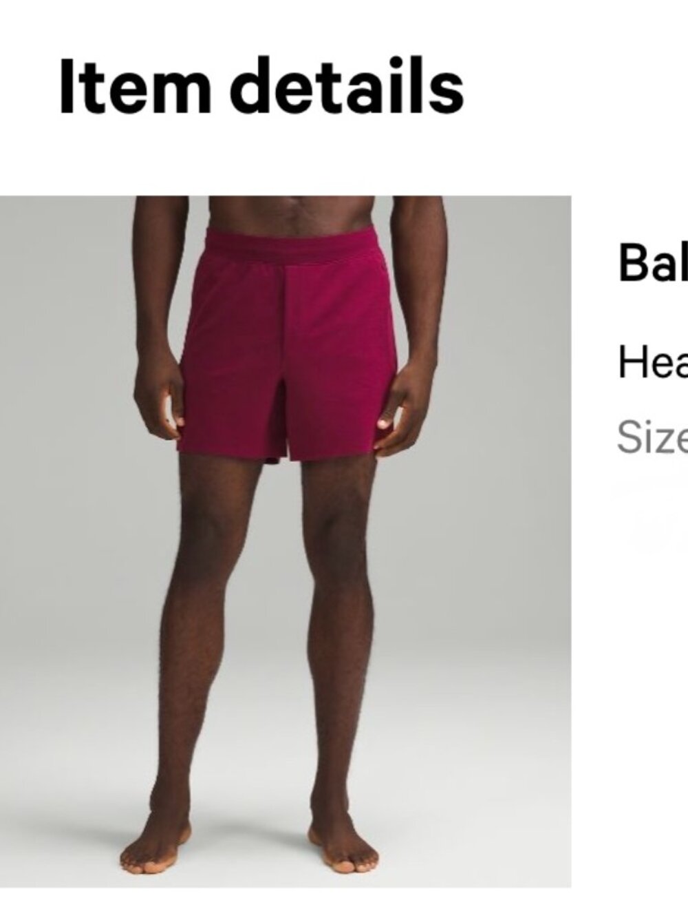 Lululemon Men's Balancer Short
